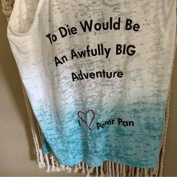 Peter Pan “To Die Would Be and Awfully Big Adventure” Racerback Tank - Picture 4 of 8